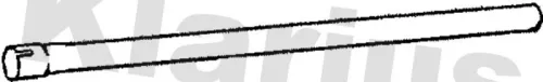 Klarius Centre Exhaust Pipe For Vw Golf Passat Vento