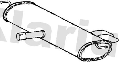 Rear Muffler Exhaust Silencer Back Box Fits Seat Skoda Vw Bora Golf Octavia Toledo