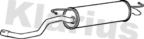 Rear Muffler Exhaust Silencer Back Box Fits Seat Vw Golf Leon New Beetle