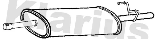 Exhaust Centre Muffler Middle Silencer Fits Vw Lt 28-35 Lt 28-46