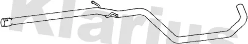 Klarius Centre Exhaust Pipe For Vw Touran