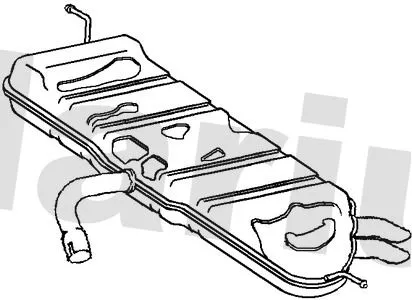 KLARIUS KLARIUS VW654A Rear Muffler Exhaust Silencer Back Box Fits Vw Golf Golf Plus 