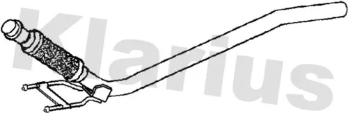 Klarius Centre Exhaust Pipe For Vw Multivan Transporter