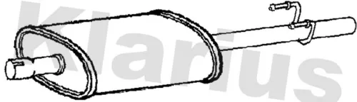 Exhaust Centre Muffler Middle Silencer Fits Vw Lt 28-35 Lt 28-46