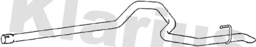 Klarius Rear Exhaust Pipe For Mercedes-benz Vw Crafter 30-35 Crafter 30-50 Sprin