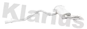 KLARIUS KLARIUS VW915P Rear Muffler Exhaust Silencer Back Box Fits Vw Tiguan 