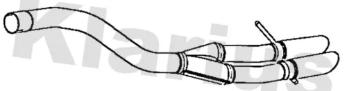 Klarius Rear Exhaust Pipe For Vw Cc Passat Passat Alltrack