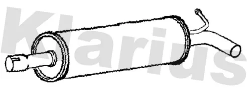 Exhaust Centre Muffler Middle Silencer Fits Audi A3