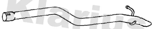 Klarius Rear Exhaust Pipe For Skoda Vw Passat Superb