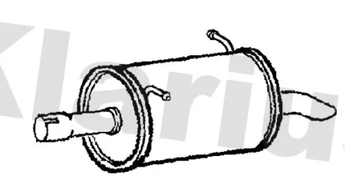 Rear Muffler Exhaust Silencer Back Box Fits Vw Amarok