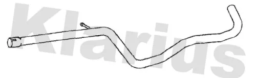 Klarius Centre Exhaust Pipe For Audi Seat A3 Leon