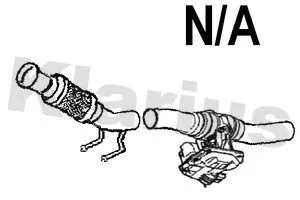 Klarius Front Exhaust Pipe For Skoda Vw Golf Octavia