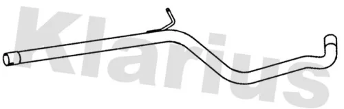 Klarius Centre Exhaust Pipe For Vw Golf