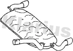 Rear Muffler Exhaust Silencer Back Box Fits Ford Focus