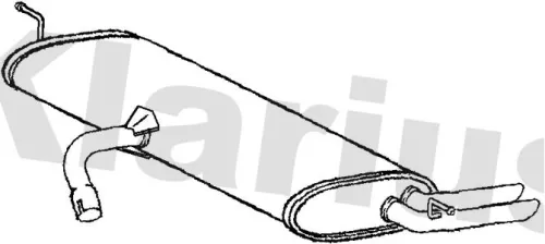 Rear Muffler Exhaust Silencer Back Box Fits Seat Altea Xl