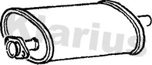 Exhaust Centre Muffler Middle Silencer Fits Daf Ldv 200 400 400-serie Convoy Freight Rover Sherpa Pilot Sherpa