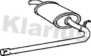 Rear Muffler Exhaust Silencer Back Box Fits Ldv Convoy