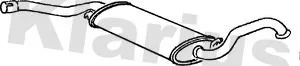 Exhaust Centre Muffler Middle Silencer Fits Audi 80 90 Coupe