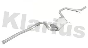 KLARIUS KLARIUS AU541P Rear Muffler Exhaust Silencer Back Box Fits Audi A3 