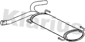 Rear Muffler Exhaust Silencer Back Box Fits Citroën Peugeot Boxer Jumper