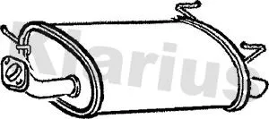 Rear Muffler Exhaust Silencer Back Box Fits Nissan Primera