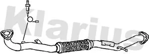 Klarius Centre Exhaust Pipe For Chevrolet Daewoo Rezzo