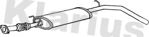 Exhaust Centre Muffler Middle Silencer Fits Fiat Stilo