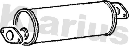 Exhaust Centre Muffler Middle Silencer Fits Vauxhall Brava