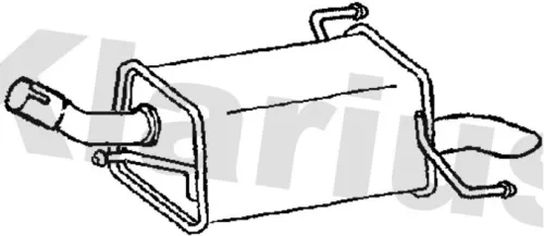 Rear Muffler Exhaust Silencer Back Box Fits Opel Vauxhall Corsa