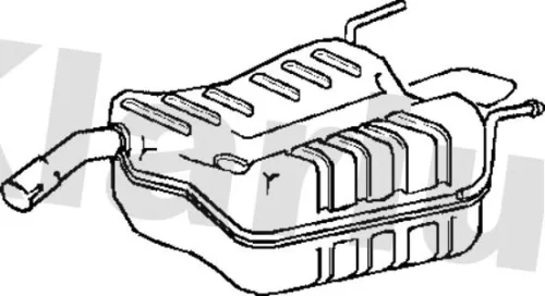 KLARIUS KLARIUS GM585Q Rear Muffler Exhaust Silencer Back Box Fits Opel Vauxhall Vectra 