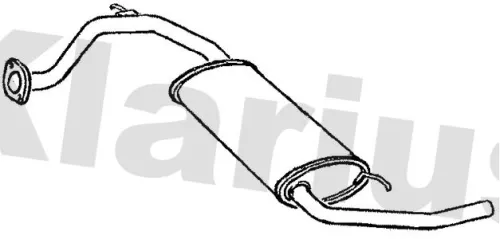 Rear Muffler Exhaust Silencer Back Box Fits Honda Civic