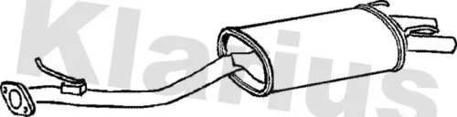 Rear Muffler Exhaust Silencer Back Box Fits Honda Accord