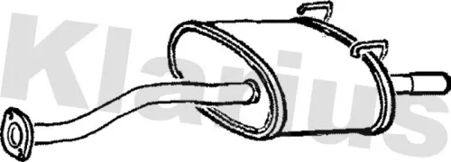 Rear Muffler Exhaust Silencer Back Box Fits Honda Civic