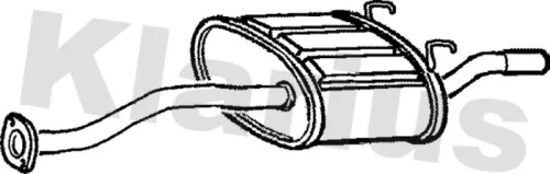 Rear Muffler Exhaust Silencer Back Box Fits Honda Civic