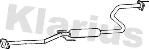 Exhaust Centre Muffler Middle Silencer Fits Honda Civic