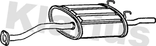 Rear Muffler Exhaust Silencer Back Box Fits Honda Civic