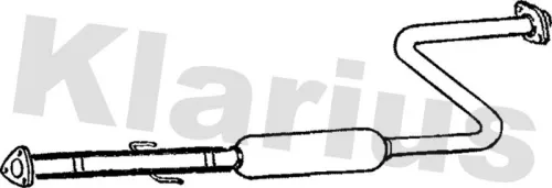 Exhaust Centre Muffler Middle Silencer Fits Honda Accord