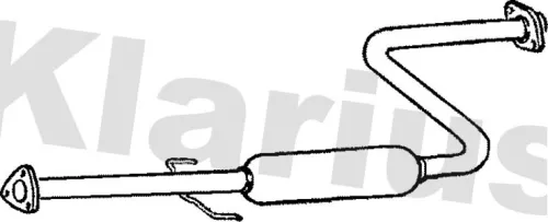 Exhaust Centre Muffler Middle Silencer Fits Honda Accord