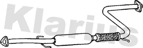 Exhaust Centre Muffler Middle Silencer Fits Honda Accord