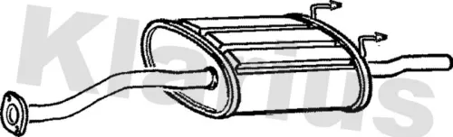 Rear Muffler Exhaust Silencer Back Box Fits Honda Civic