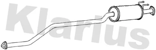 Exhaust Centre Muffler Middle Silencer Fits Honda Civic