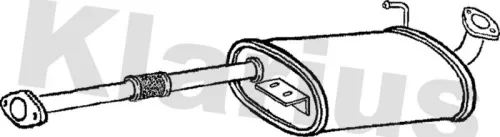 Exhaust Centre Muffler Middle Silencer Fits Isuzu Trooper