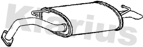 Rear Muffler Exhaust Silencer Back Box Fits Kia Rio