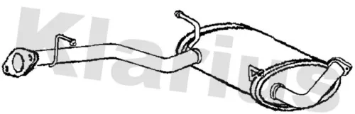 Exhaust Centre Muffler Middle Silencer Fits Kia Carnival