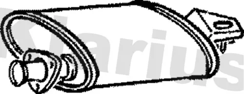 Exhaust Centre Muffler Middle Silencer Fits Land Rover 110/127 90 Defender