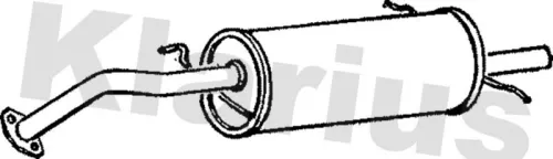 Rear Muffler Exhaust Silencer Back Box Fits Mazda 323 323 C 323 F 323 S