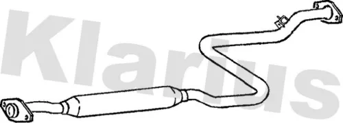 Exhaust Centre Muffler Middle Silencer Fits Mazda 626