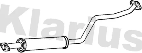 Exhaust Centre Muffler Middle Silencer Fits Mazda 323 F