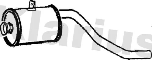 Exhaust Centre Muffler Middle Silencer Fits Mercedes-benz T1