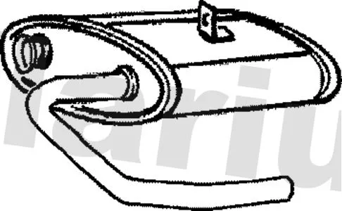 Exhaust Centre Muffler Middle Silencer Fits Mercedes-benz Peugeot Partner T1 T1/tn